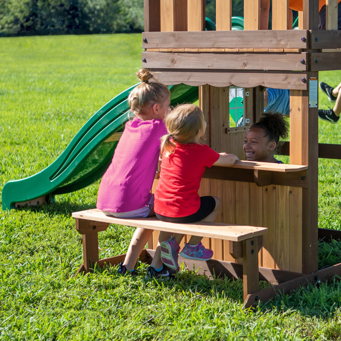 Backyard Discovery Lakewood All Cedar Swing Set & Reviews Wayfair